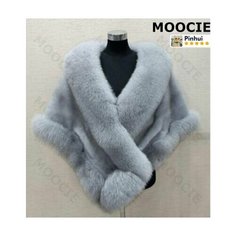 Пончо MOOCIE, размер one size, серый