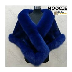 Пончо MOOCIE, размер one size, синий