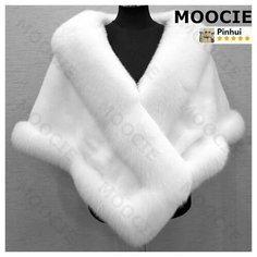 Пончо MOOCIE, размер one size, белый