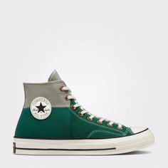 Кеды Converse, размер 5,5 US, светло-зеленый/серый/белый