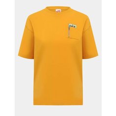 Футболка JUST CLOTHES, размер 38, желтый