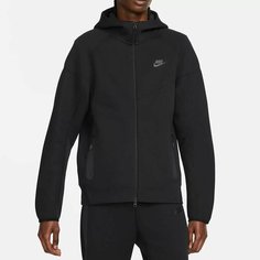 Толстовка NIKE Tech Fleece, размер M / 46-48, , черный
