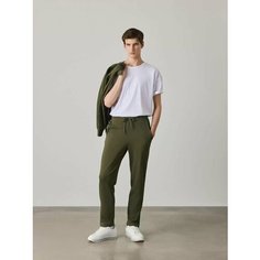 Брюки спортивные JUST CLOTHES, размер 46, хаки