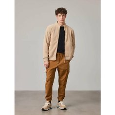 Брюки джоггеры JUST CLOTHES, размер 58, горчичный