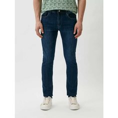 Джинсы зауженные Alessandro Manzoni Denim, размер 50, темно-синий