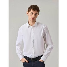 Рубашка JUST CLOTHES, размер 46, молочный