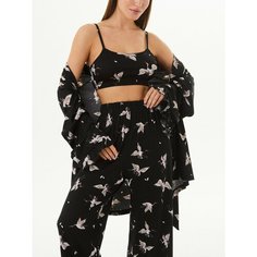 Пижама Mimi Pajamas, размер M, черный/серый