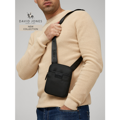 Сумка кросс-боди DAVID JONES, фактура гладкая, черный