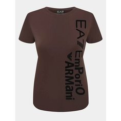 Футболка EA7 EMPORIO ARMANI, размер M, коричневый