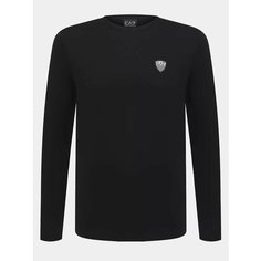 Лонгслив EA7 EMPORIO ARMANI, размер L, , черный