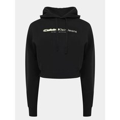 Худи Calvin Klein Jeans, размер S, , черный