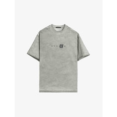 Футболка Stampd Broken Ice Transit Tee - Oil Wash Iron Grey, размер L, серый