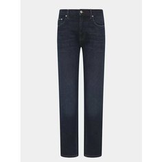 Джинсы зауженные TOMMY HILFIGER, размер 33/34, темно-синий
