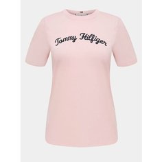Футболка TOMMY HILFIGER, размер S, рoзовый