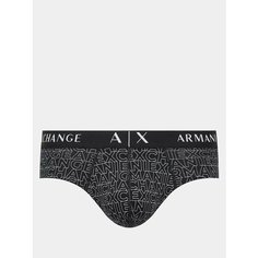Трусы Armani Exchange, размер XL, черно-белый