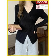 Пуловер MOOCIE, размер 4XL, , черный меланж