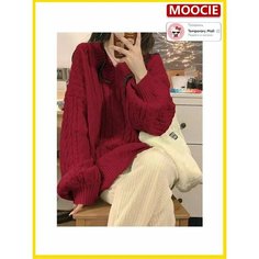 Пуловер MOOCIE, размер 2XL, , бордовый