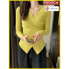 Пуловер MOOCIE, размер 4XL, , бледно-желтый