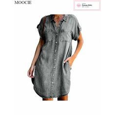 Платье MOOCIE Базовая коллекция, размер 5XL, серый