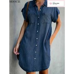 Платье MOOCIE Базовая коллекция, размер M, темно-синий