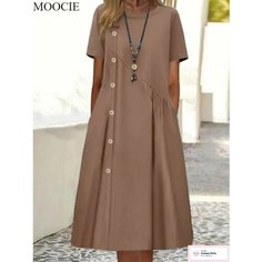 Платье MOOCIE Базовая коллекция, размер 3XL, хаки