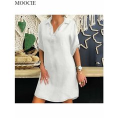 Платье MOOCIE Базовая коллекция, размер XL, белый