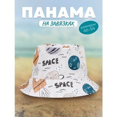 Панама Little Dandy LD6-PNM1-003 для детей, размер 48-50, белый/красный/синий