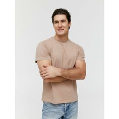Футболка TRUE BALANCE REGULAR FIT, размер 48, бежевый меланж