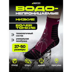 Носки NUCEX, размер S, бордо/черный
