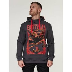 Худи Варгградъ, размер XXL, , серый, красный