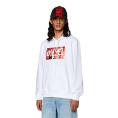 Худи DIESEL, размер XL, , белый