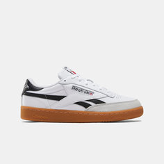Кеды Reebok Club C Revenge Vintage, размер 10 US, белый/черный/коричневый