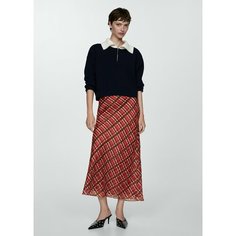 Юбка MANGO, размер XS, красный
