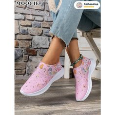 Балетки спортивные MOOCIE, размер Длина стопы 25.5 см, pink