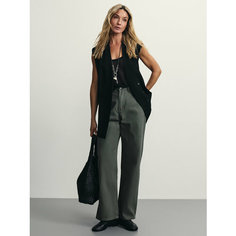 Джинсы багги Zarina baggy, размер XL (RU 50), хаки