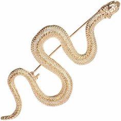 Брошь Восток, кристаллы Swarovski, металл, 1 шт., золотой