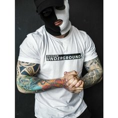 Футболка RUSHOOLS Андеграунд, размер S, белый/белый