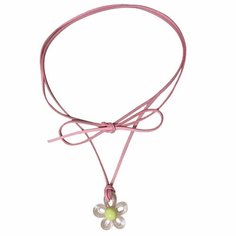 Колье, металл, pink Lanema