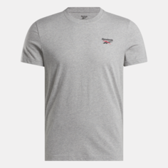 Футболка Reebok IDENTITY SMALL LOG, размер XS INT, серый/красный