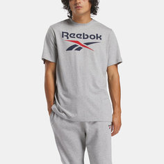 Футболка Reebok IDENTITY BIG LOGO, размер XL INT, серый/красный/синий
