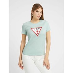 Футболка GUESS SS CN Original Tee, , размер S, зеленый