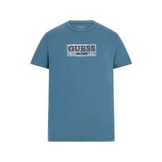 Футболка GUESS SS CN Guess Box Tee, размер S, синий