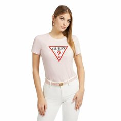 Футболка GUESS SS CN Original Tee, , размер XS, розовый