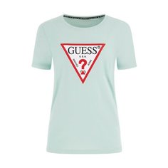 Футболка GUESS SS CN Original Tee, , размер L, зеленый