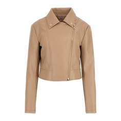 Куртка GUESS CLEMENCE PU LEATHER JACKET, размер XL, песочный