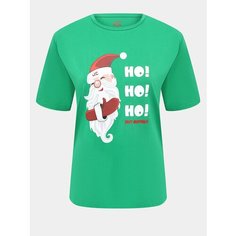 Футболка JUST CLOTHES, размер S, зеленый/белый