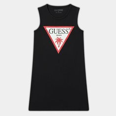 Платье GUESS JERSEY SL DRESS MINIME, размер 6 лет, черный