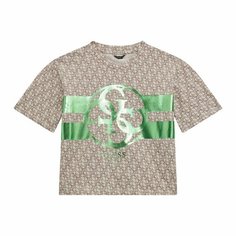 Футболка GUESS SS T-shirt, размер 10 лет, бежевый