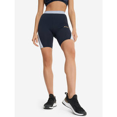 Шорты спортивные Fila Womens Fitness Cycling short High length, размер 48, синий/голубой