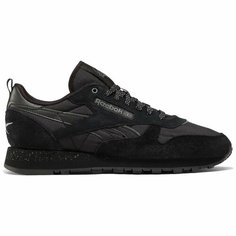 Кроссовки Reebok Classic Leather, размер 9.5 US, черный